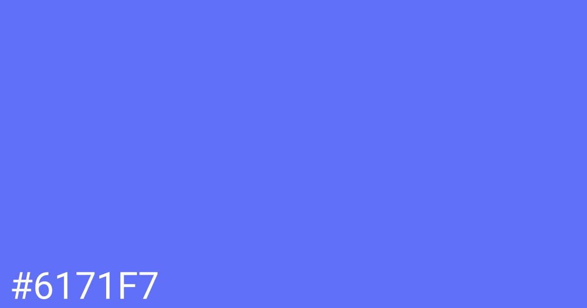 Hex color #6171f7 graphic