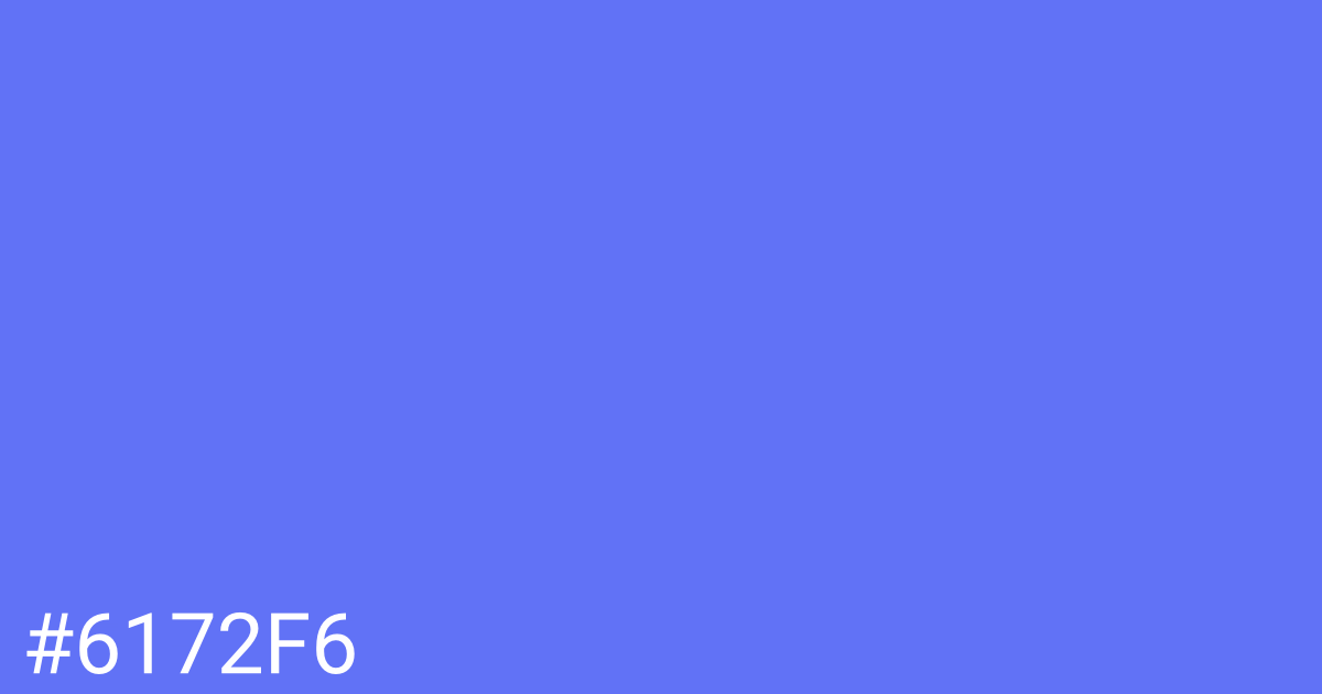Hex color #6172f6 graphic