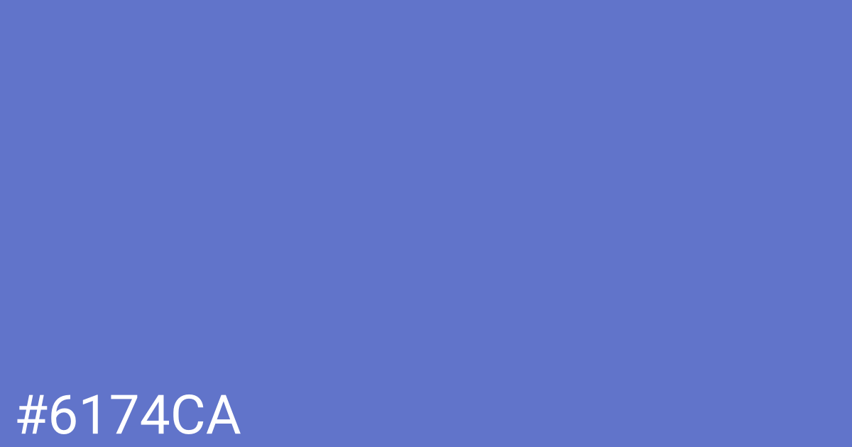 Hex color #6174ca graphic