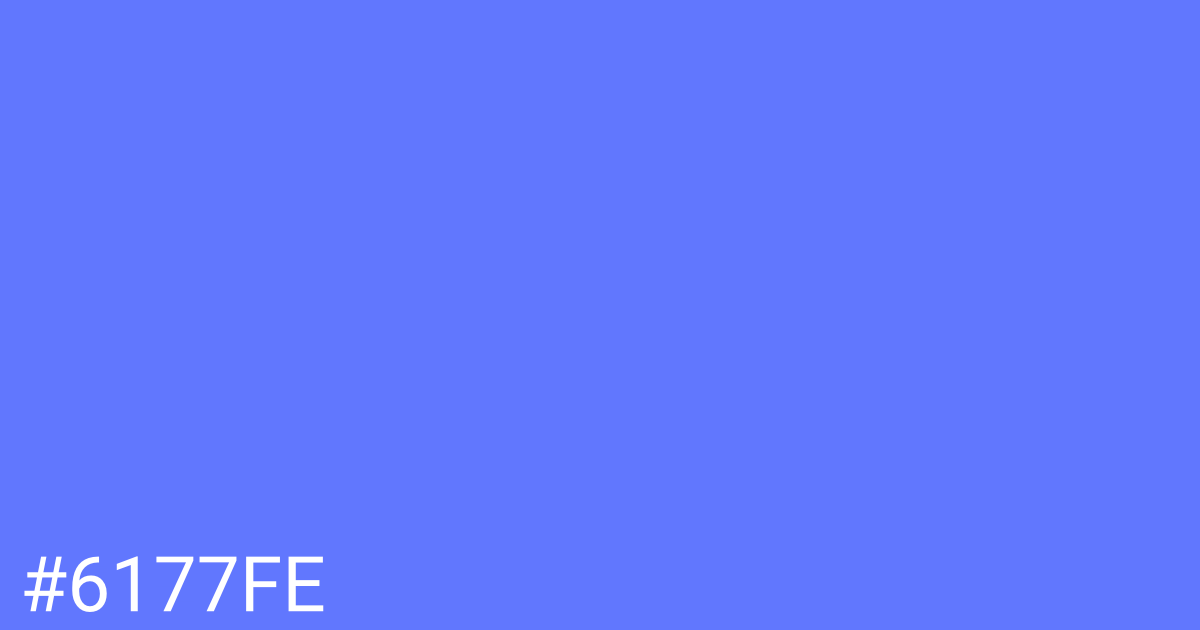 Hex color #6177fe graphic