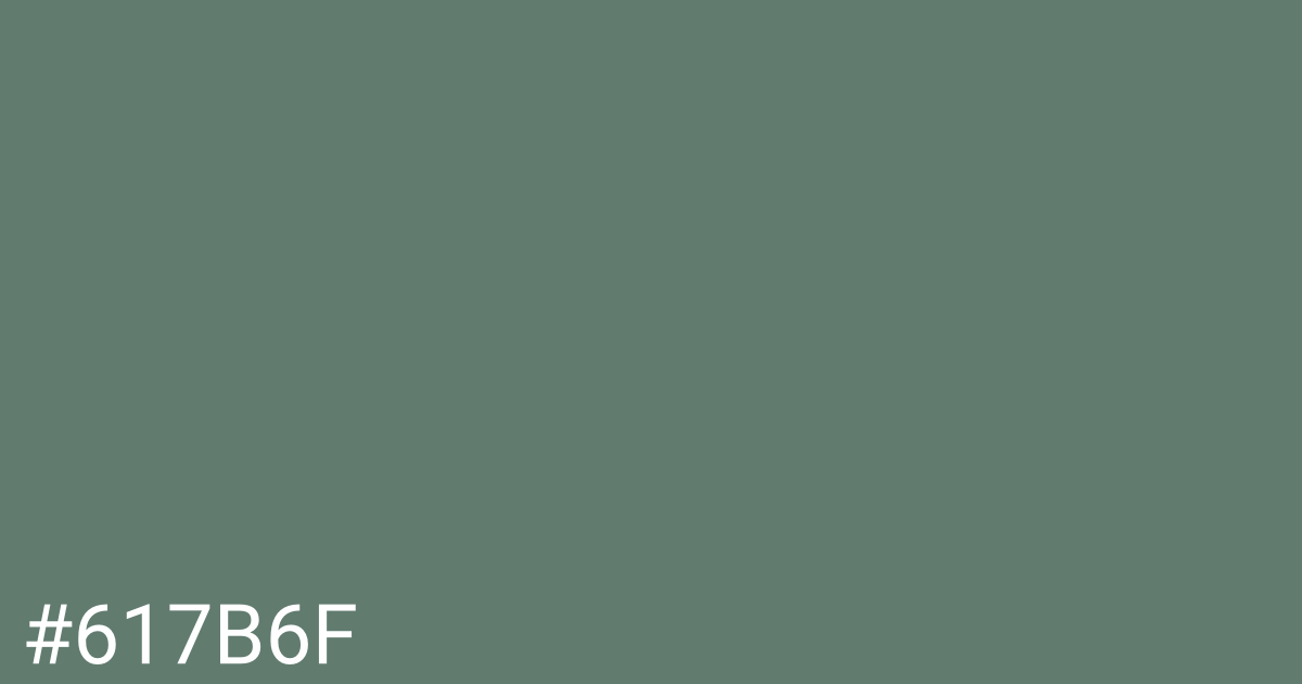 Hex color #617b6f graphic