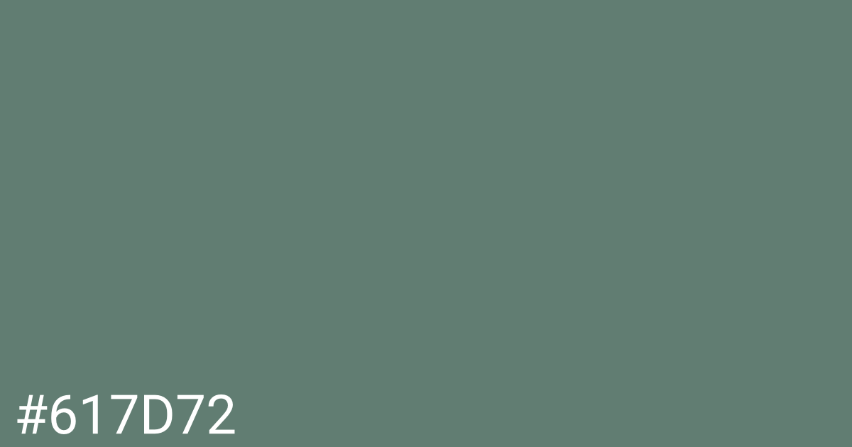 Hex color #617d72 graphic