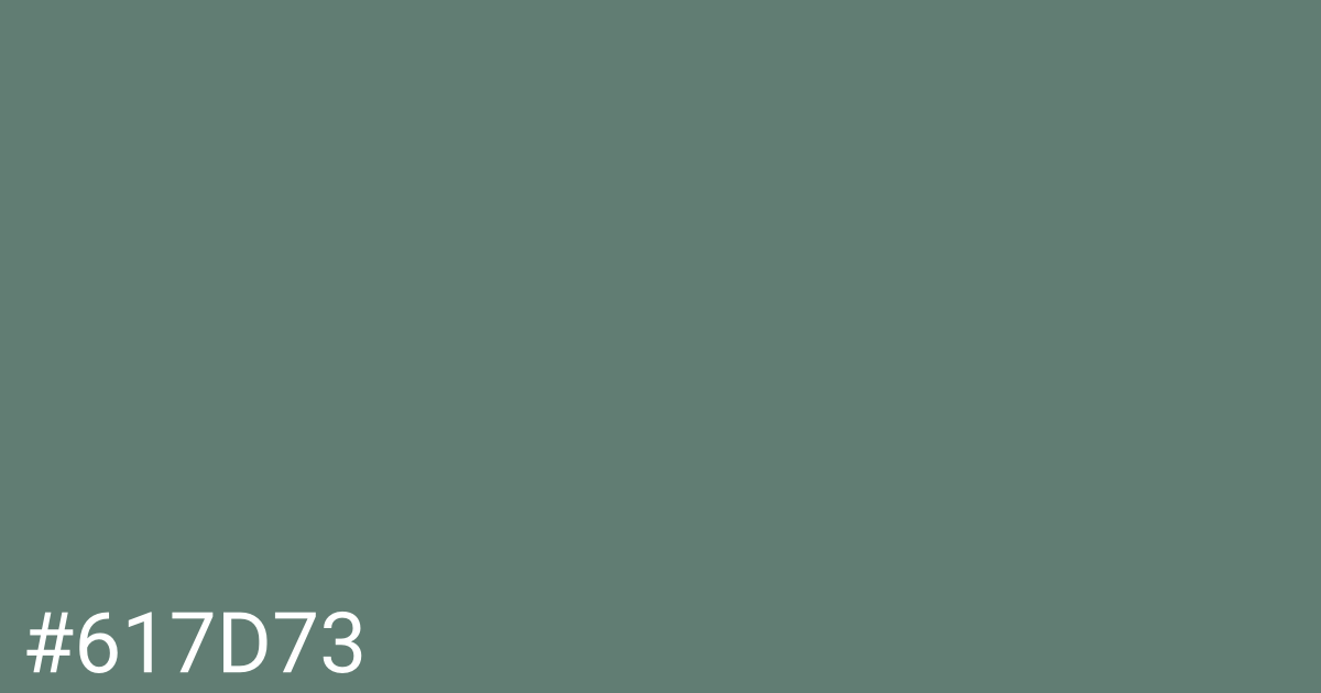 Hex color #617d73 graphic