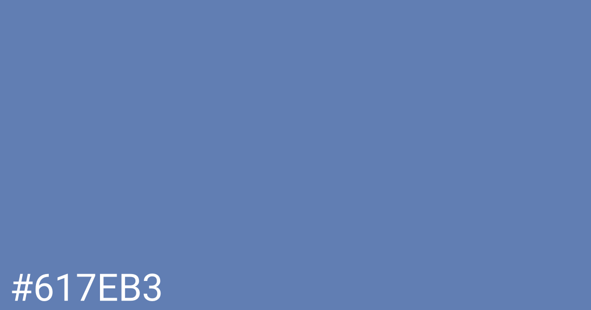Hex color #617eb3 graphic