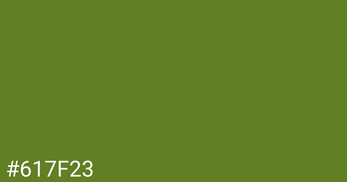 Hex color #617f23 graphic