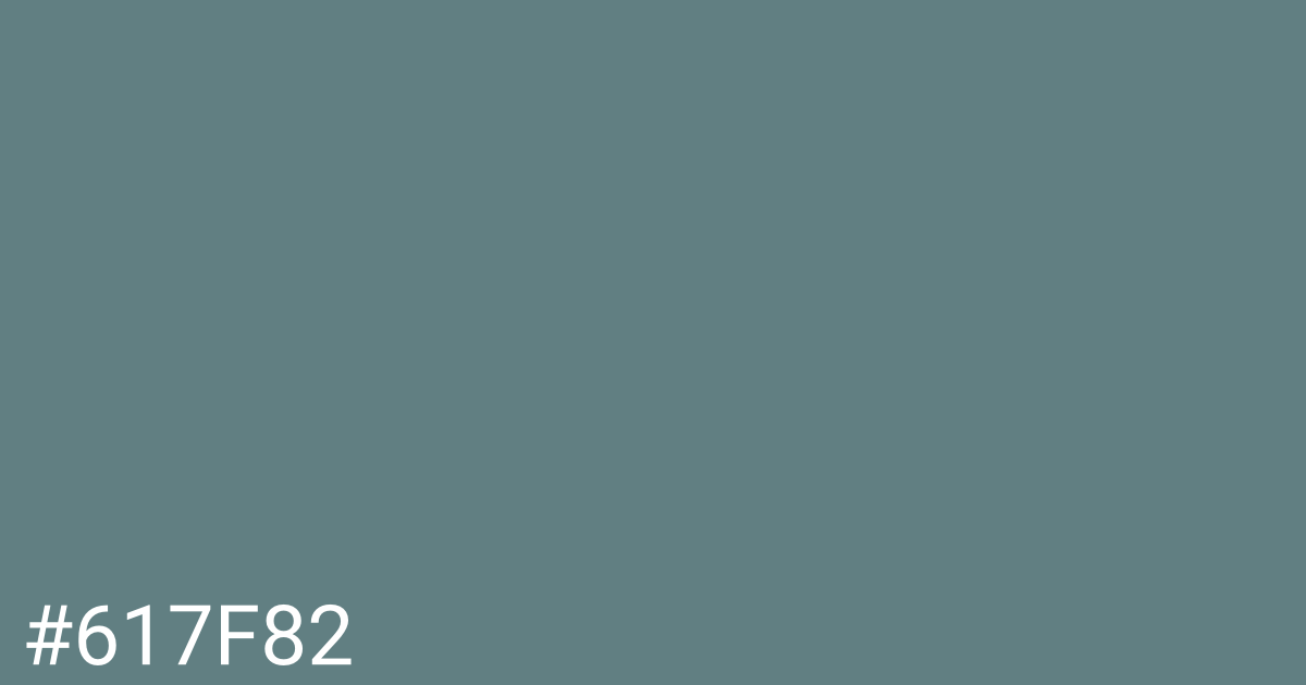 Hex color #617f82 graphic