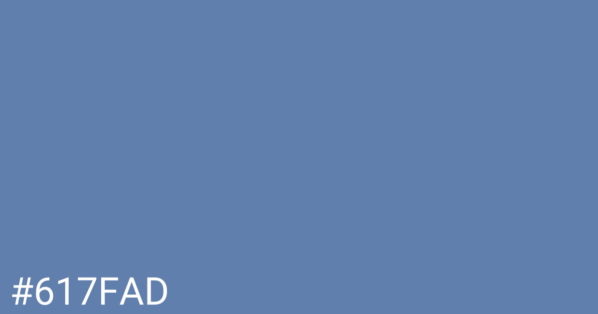 Hex color #617fad graphic