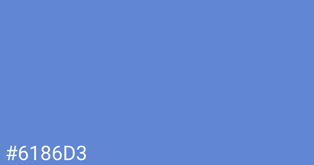 Hex color #6186d3 graphic