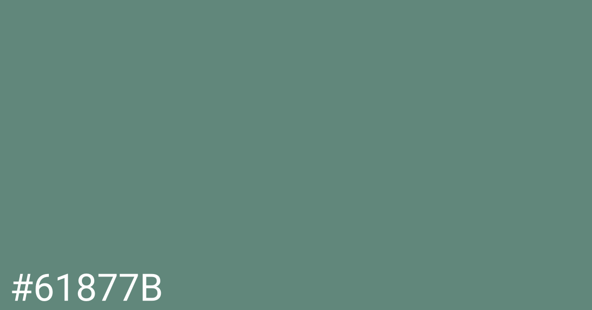 Hex color #61877b graphic