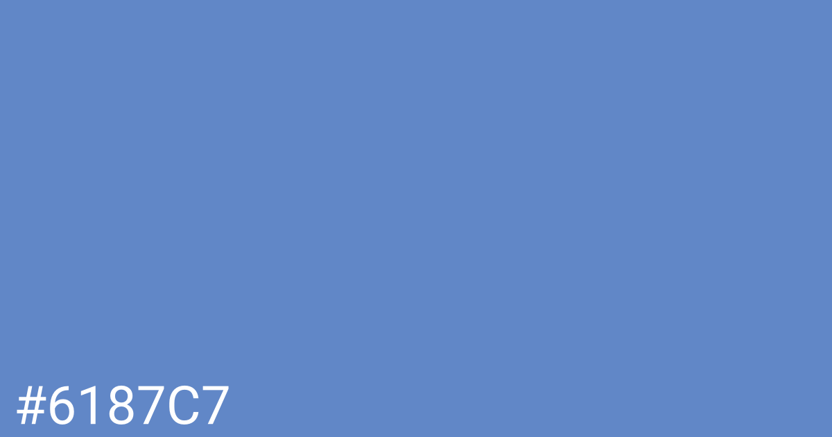 Hex color #6187c7 graphic