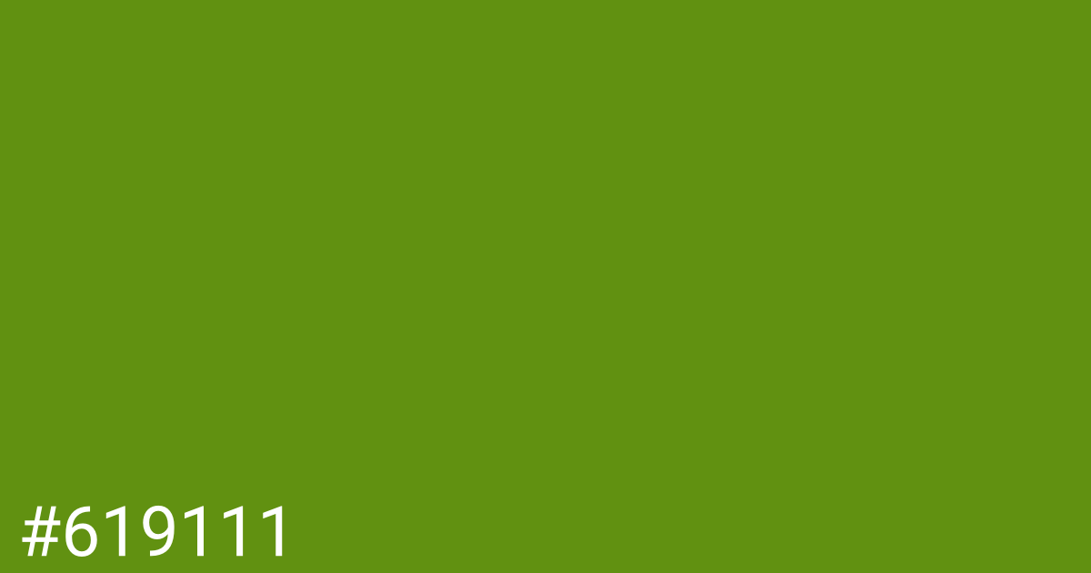 Hex color #619111 graphic