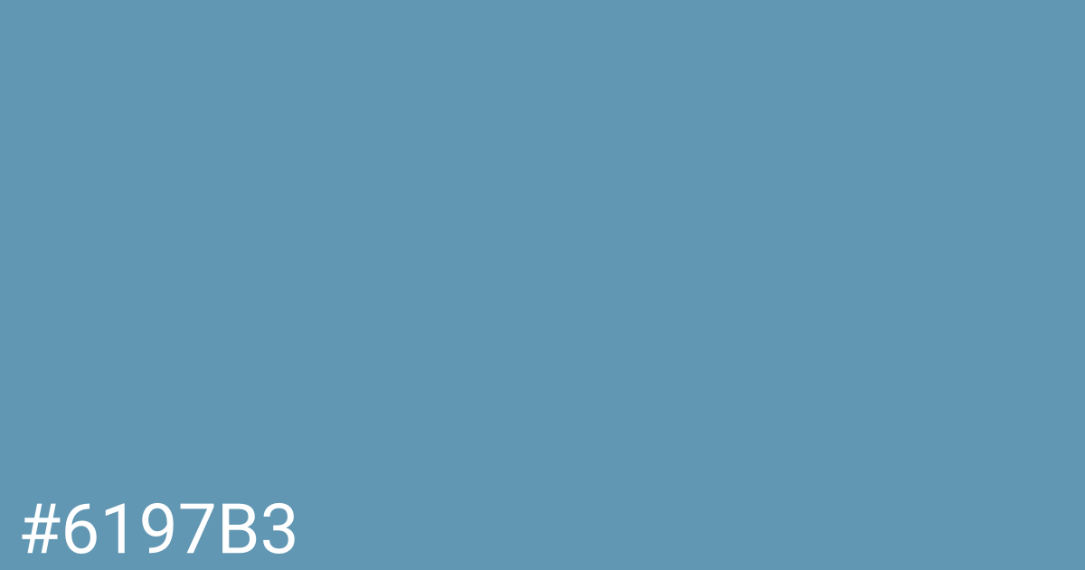 Hex color #6197b3 graphic