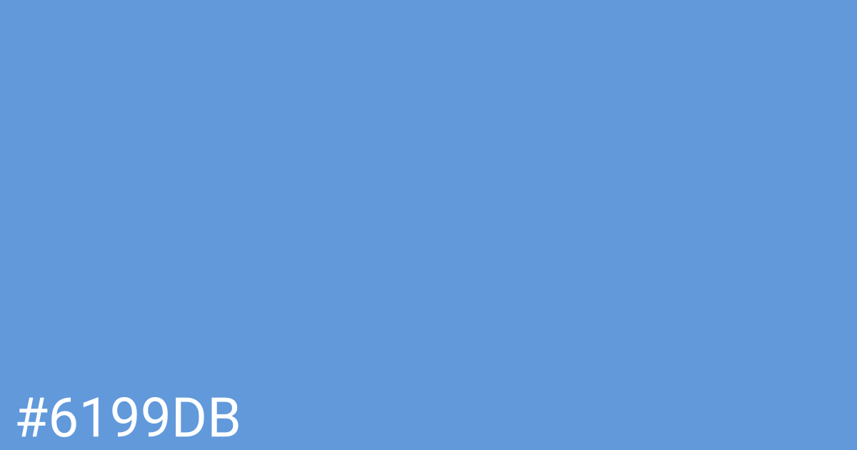 Hex color #6199db graphic