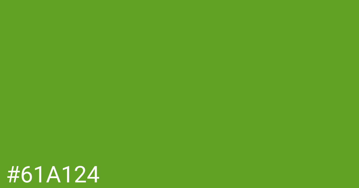 Hex color #61a124 graphic