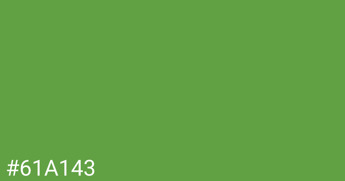 Hex color #61a143 graphic