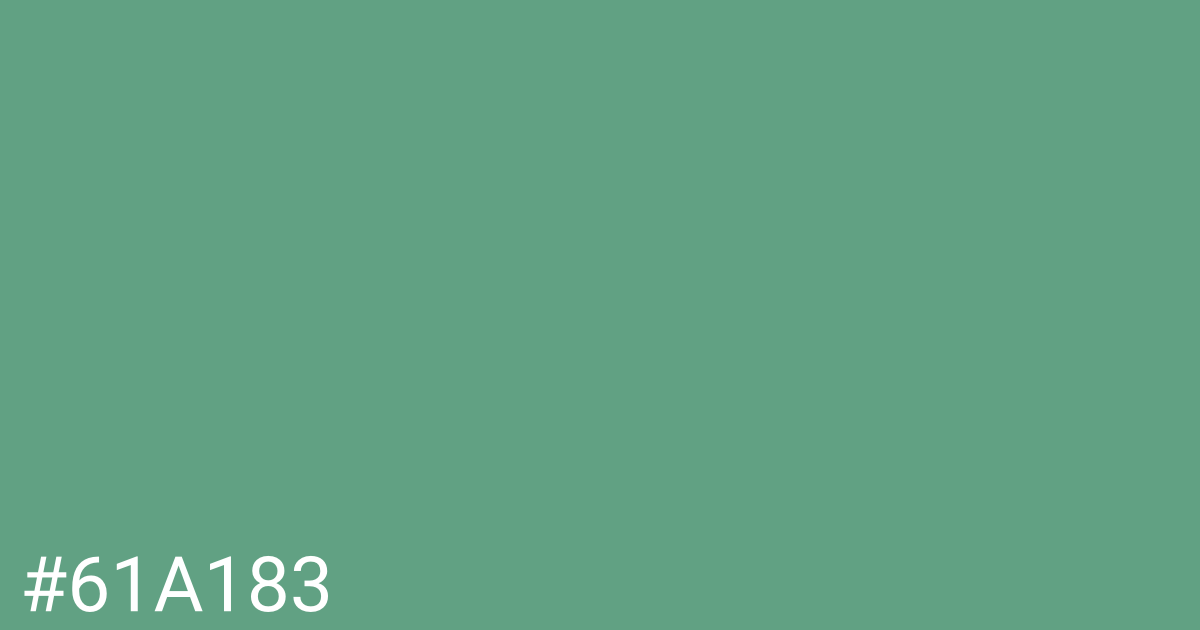 Hex color #61a183 graphic