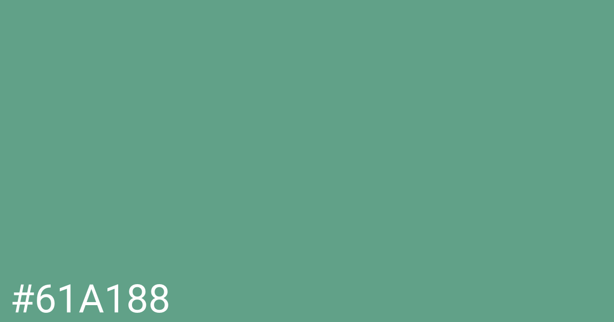 Hex color #61a188 graphic