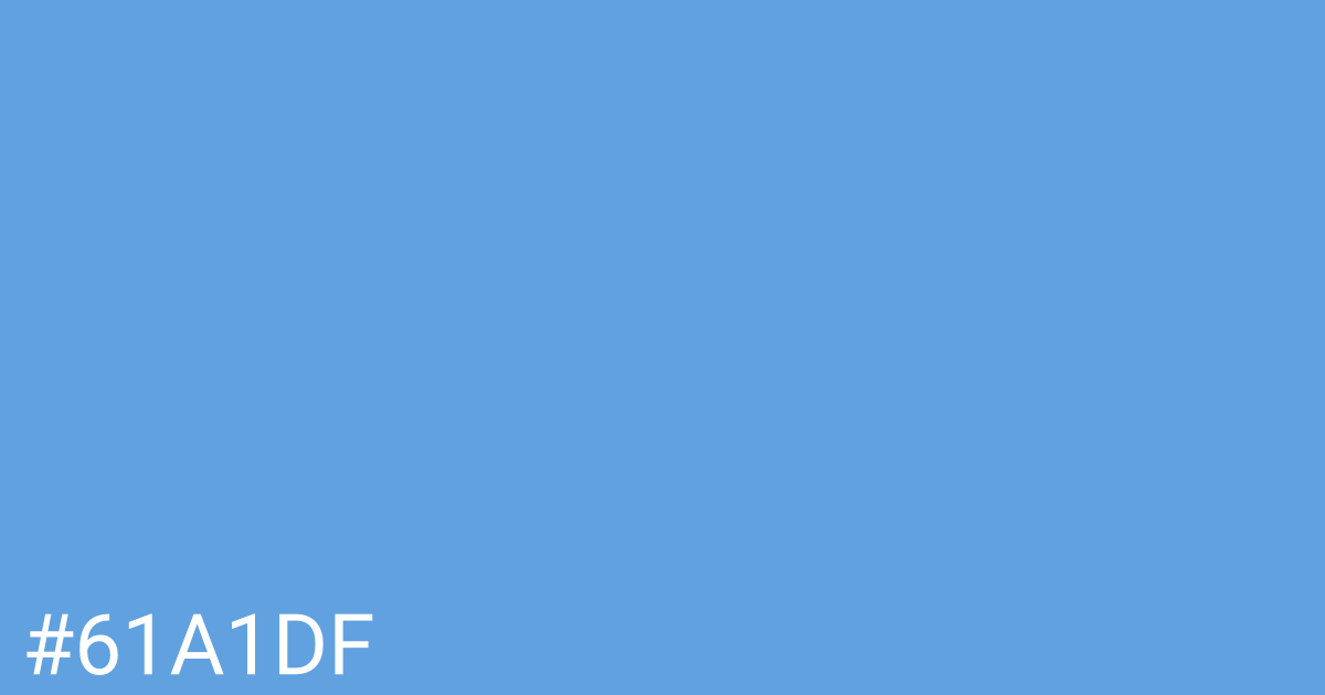 Hex color #61a1df graphic