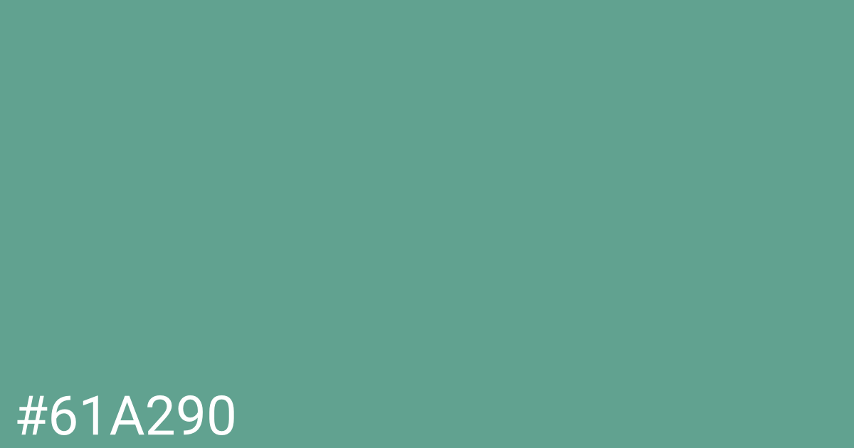 Hex color #61a290 graphic