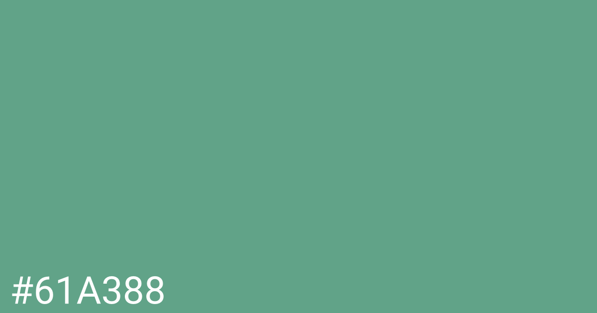 Hex color #61a388 graphic