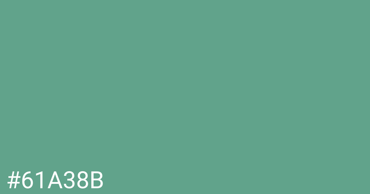 Hex color #61a38b graphic