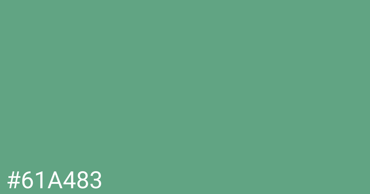 Hex color #61a483 graphic