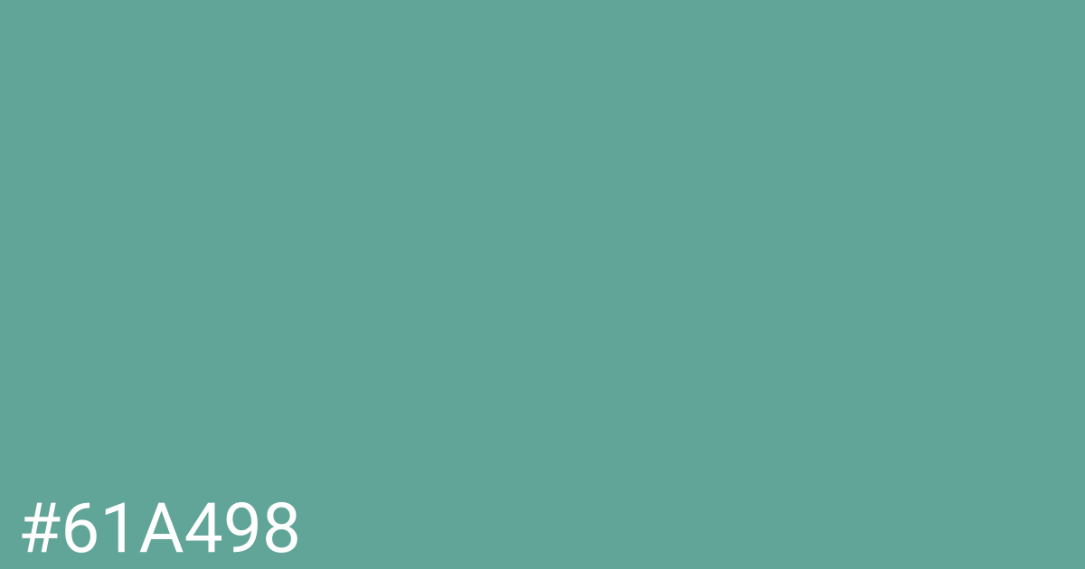 Hex color #61a498 graphic