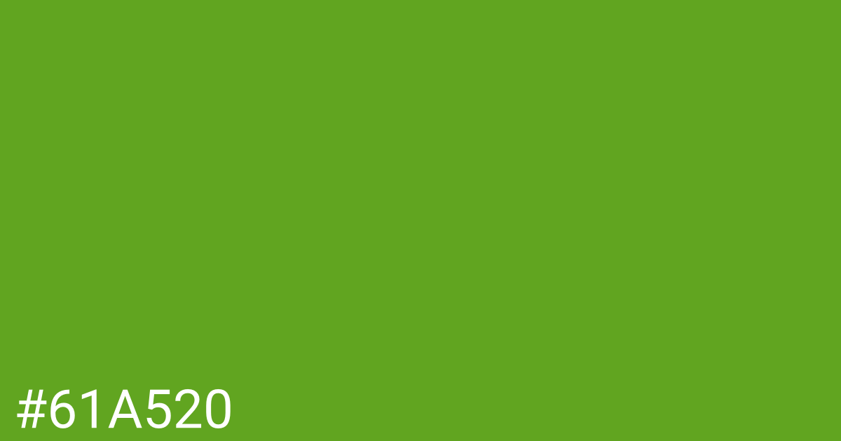 Hex color #61a520 graphic
