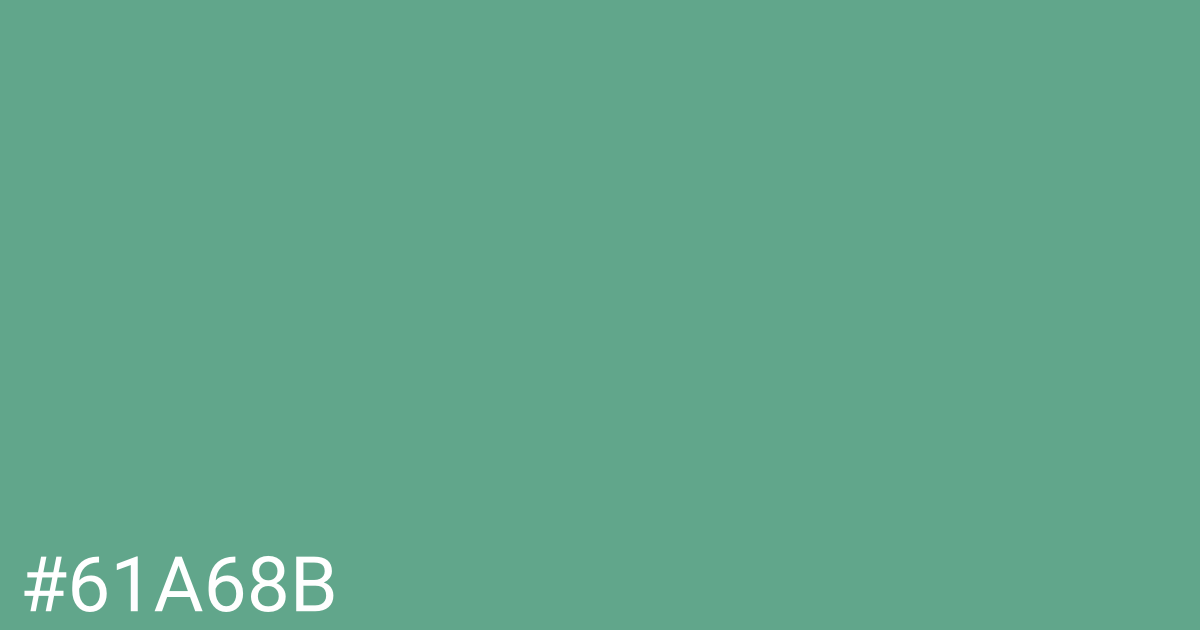 Hex color #61a68b graphic