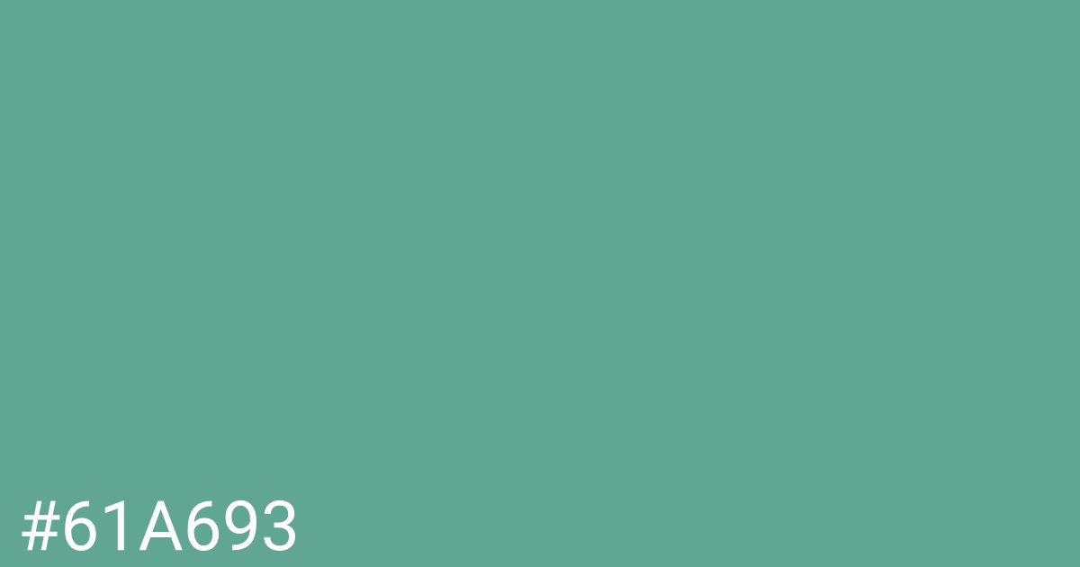 Hex color #61a693 graphic