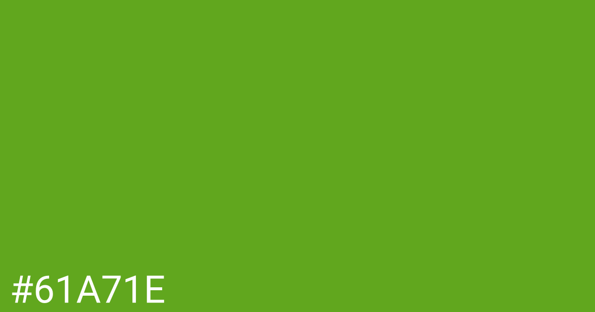 Hex color #61a71e graphic