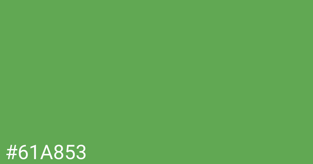 Hex color #61a853 graphic