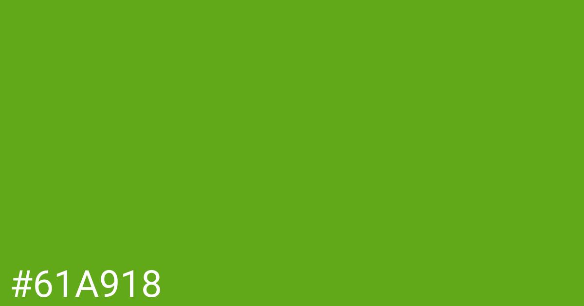 Hex color #61a918 graphic