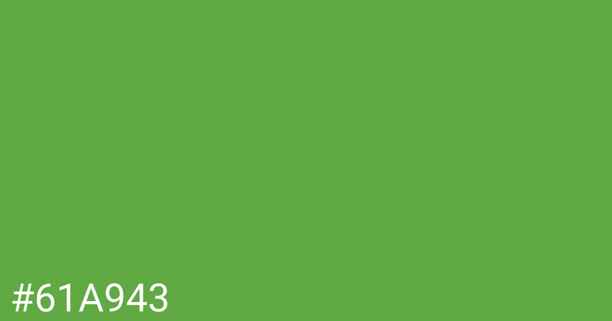 Hex color #61a943 graphic