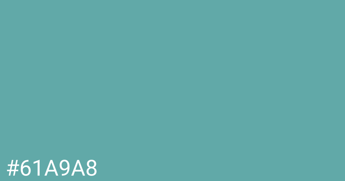 Hex color #61a9a8 graphic