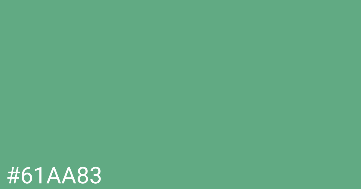 Hex color #61aa83 graphic