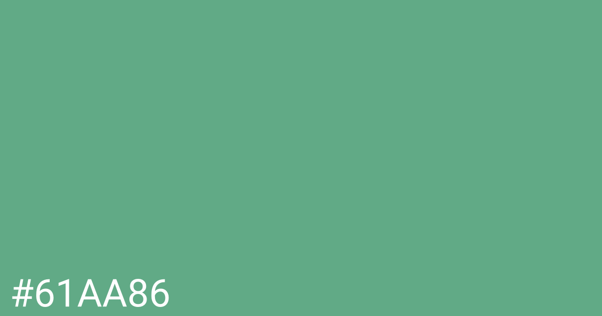 Hex color #61aa86 graphic