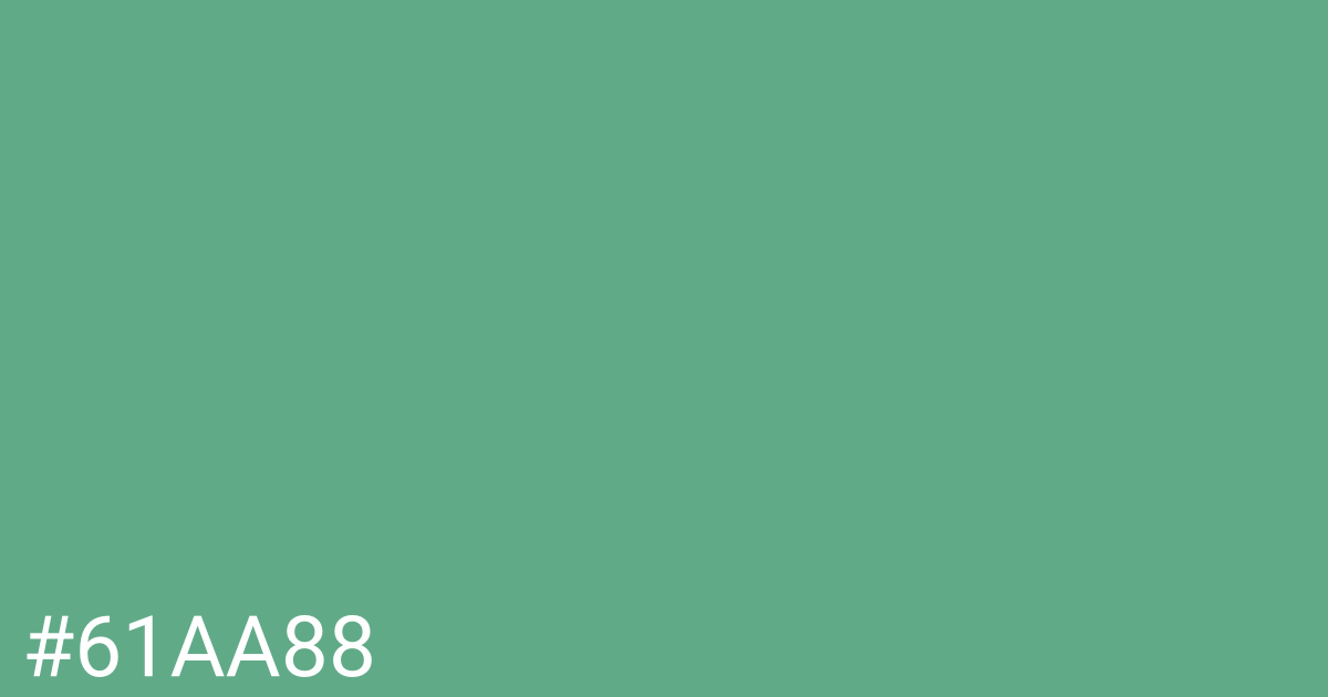 Hex color #61aa88 graphic