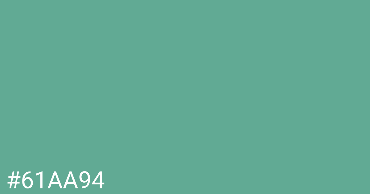 Hex color #61aa94 graphic