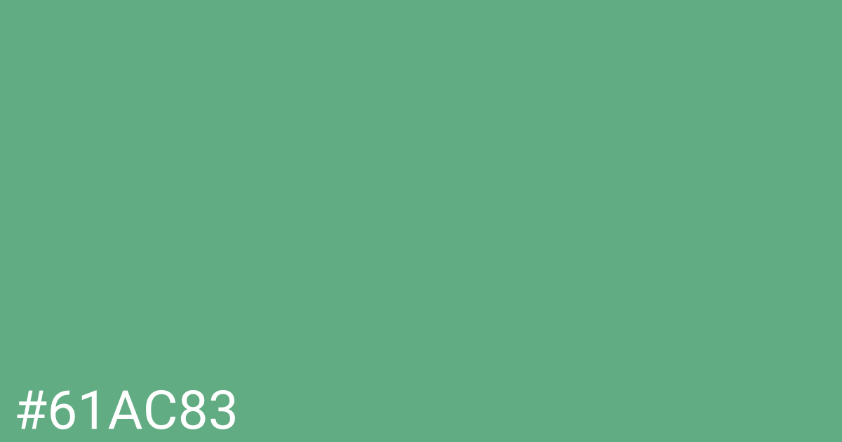 Hex color #61ac83 graphic