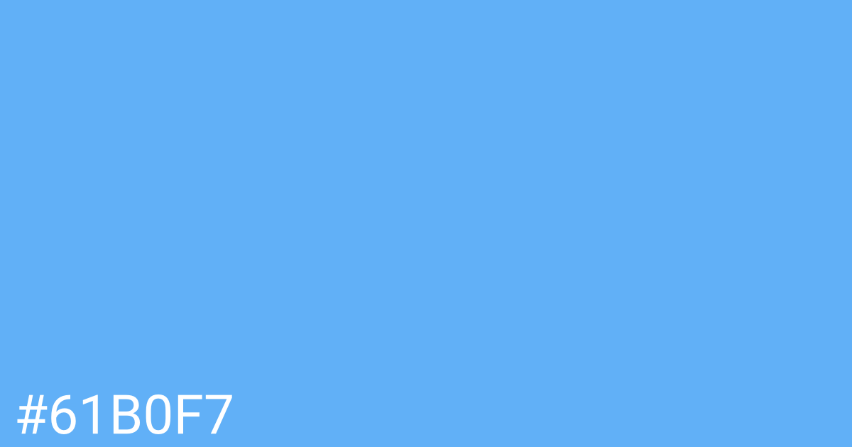 Hex color #61b0f7 graphic