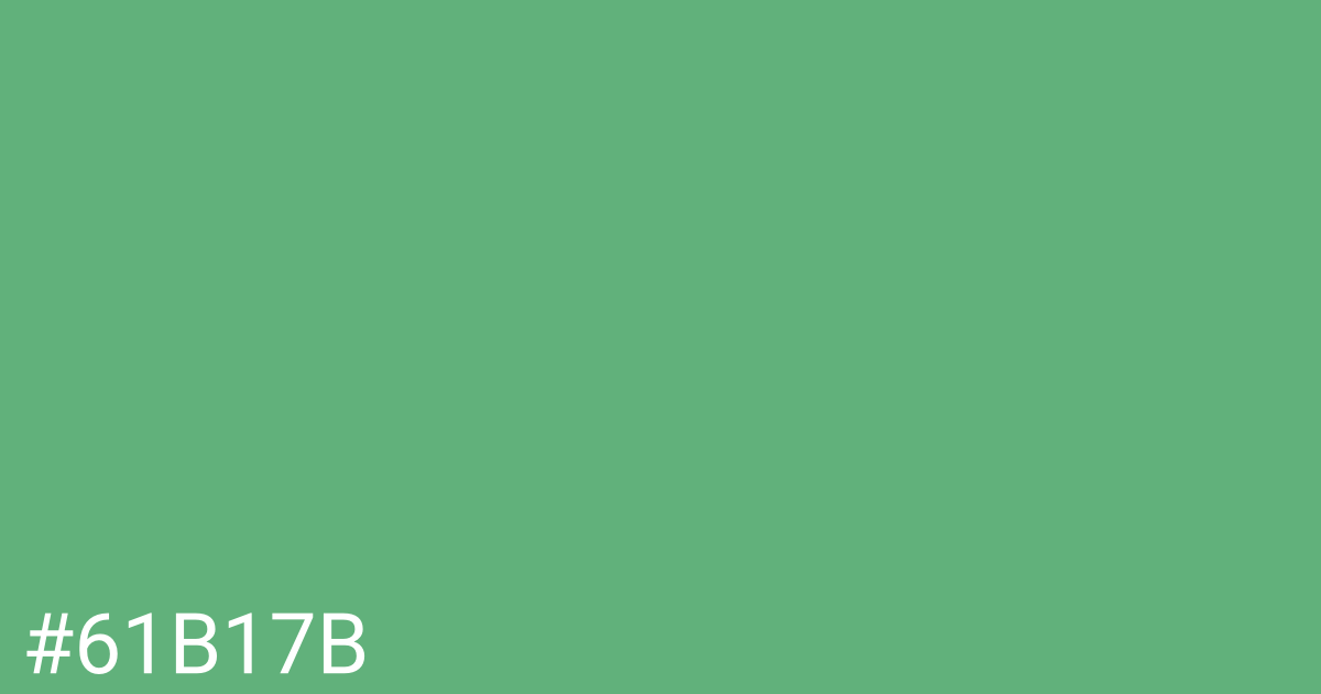 Hex color #61b17b graphic