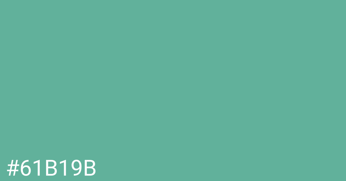 Hex color #61b19b graphic