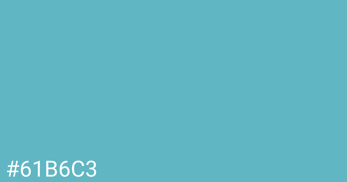 Hex color #61b6c3 graphic