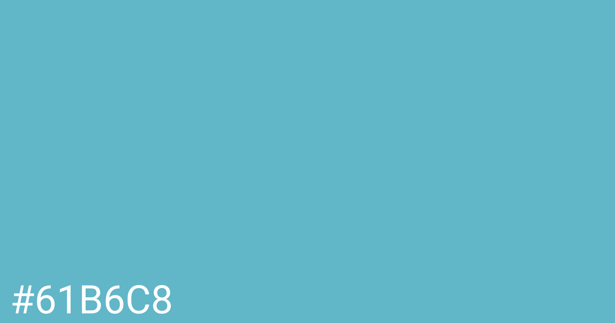 Hex color #61b6c8 graphic