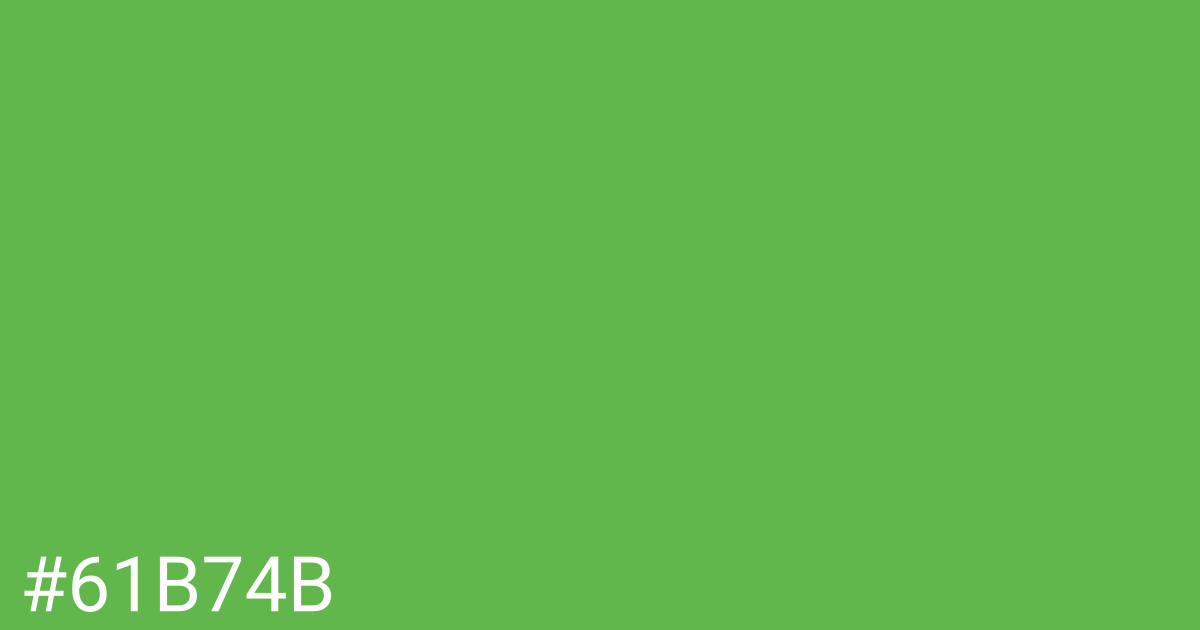 Hex color #61b74b graphic