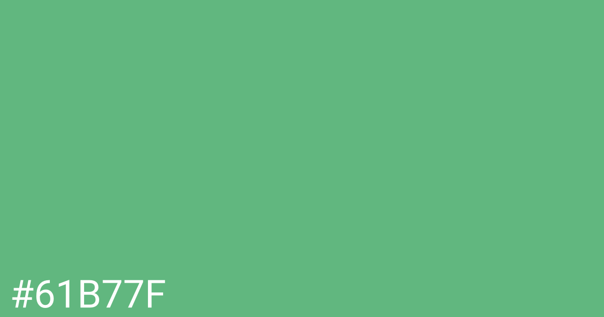 Hex color #61b77f graphic