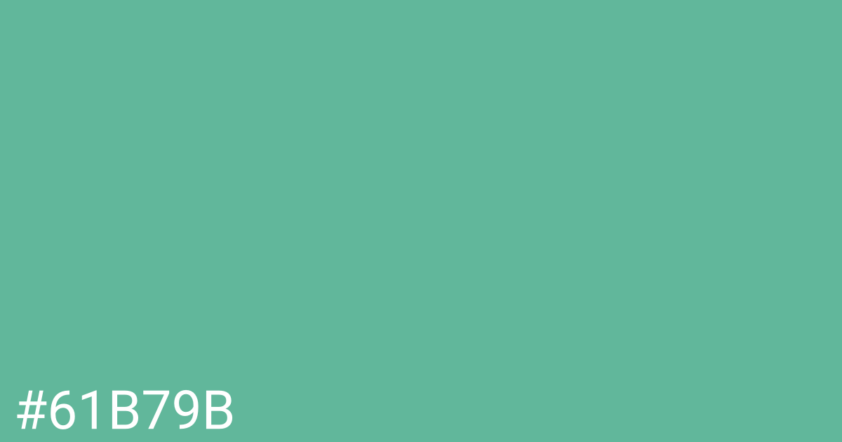 Hex color #61b79b graphic