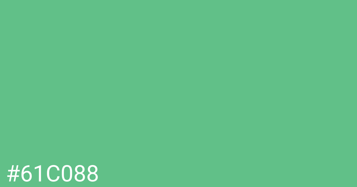 Hex color #61c088 graphic