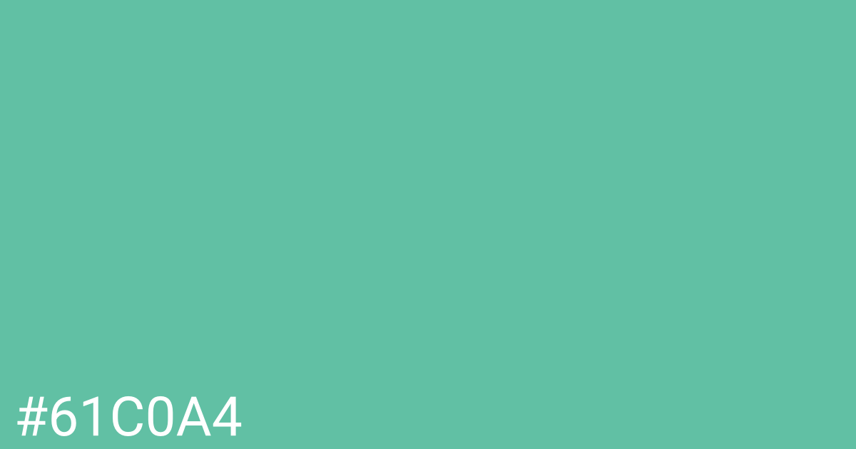 Hex color #61c0a4 graphic